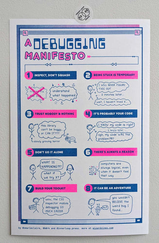 Debugging Manifesto Poster